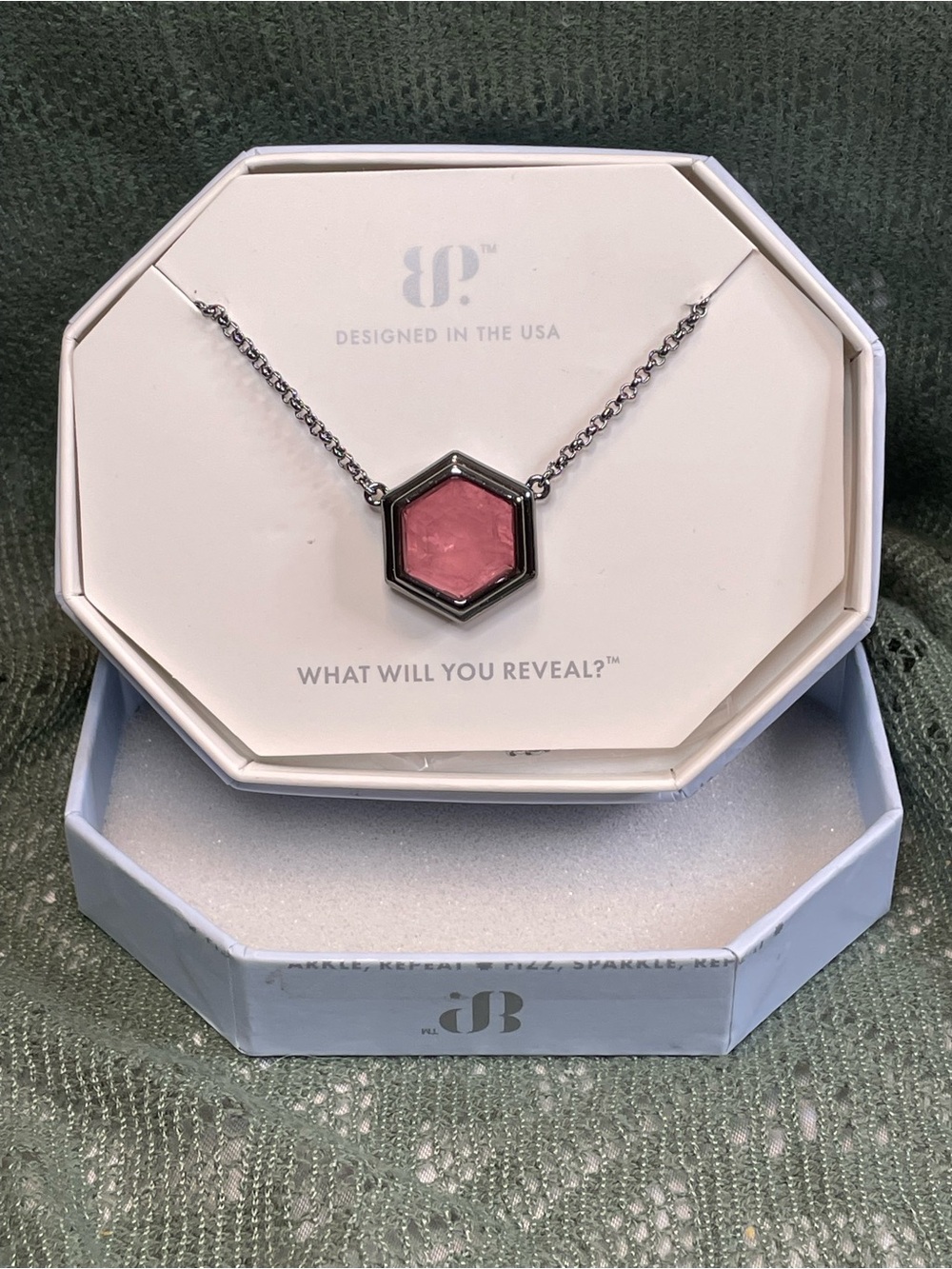 Bomb Party "A Sign Of Endearment" Rose Quartz on Hematite $128 MSRP
